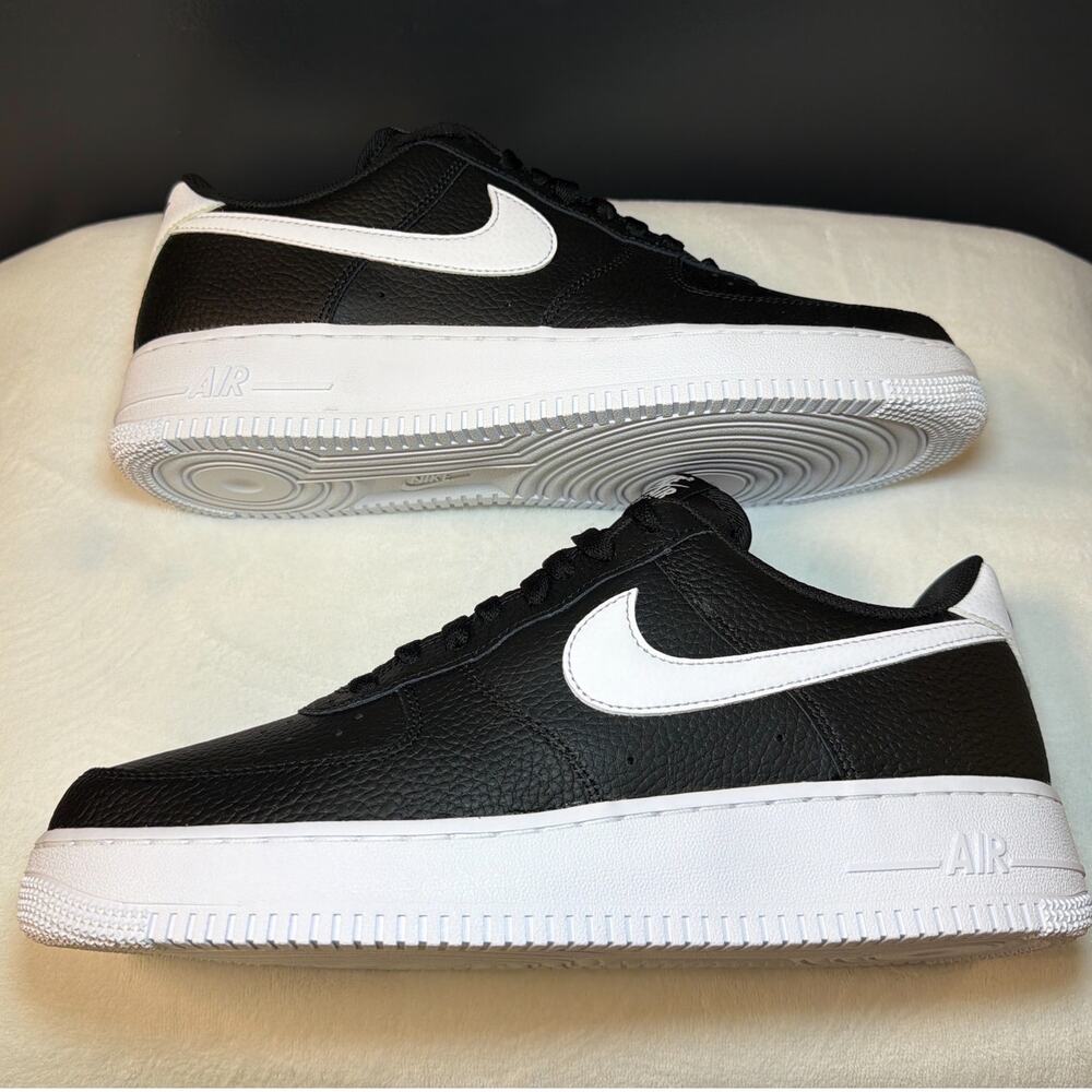 Nike Air Force 1 ’07 Black White Tumbled' CT2302-002 | 10.5M - Picture 2 of 10